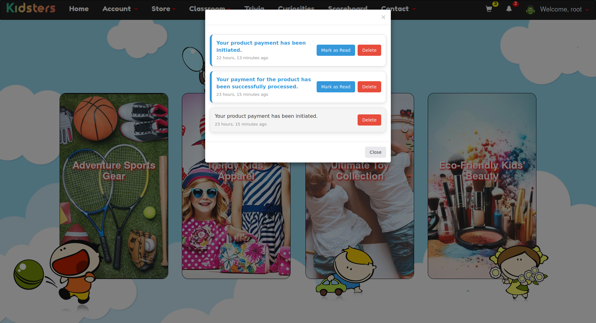 Kidsters Notifications
